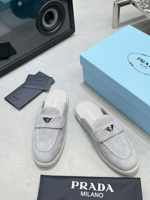 Couples Prada 2023 latest loafers half slippers A - Image 5