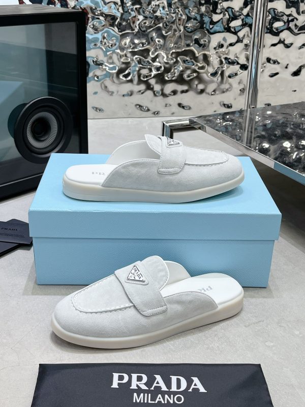 Couples Prada 2023 latest loafers half slippers D - Image 4