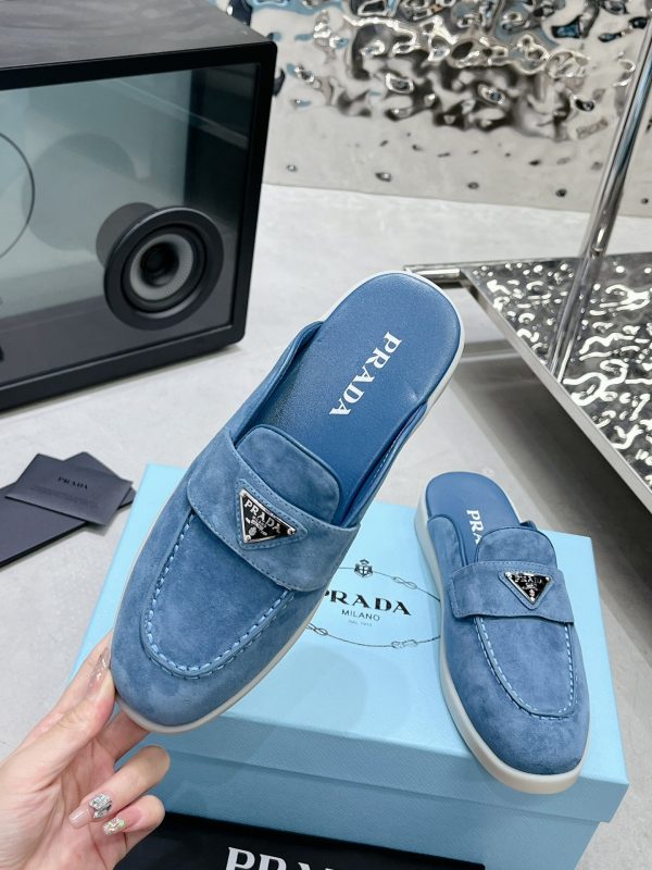 Couples Prada 2023 latest loafers half slippers F - Image 3