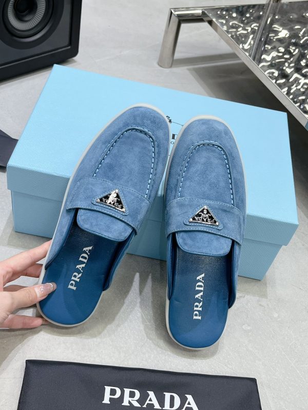Couples Prada 2023 latest loafers half slippers F - Image 6