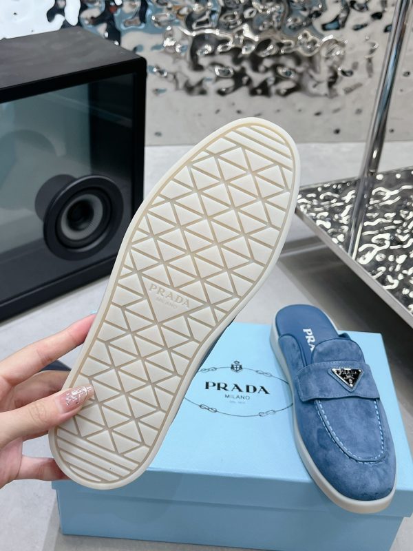 Couples Prada 2023 latest loafers half slippers F - Image 9