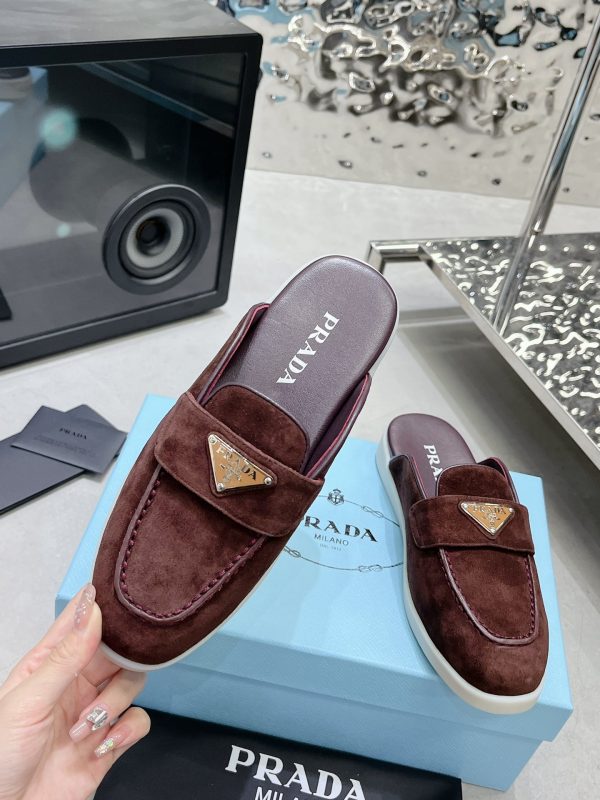 Couples Prada 2023 latest loafers half slippers G - Image 3