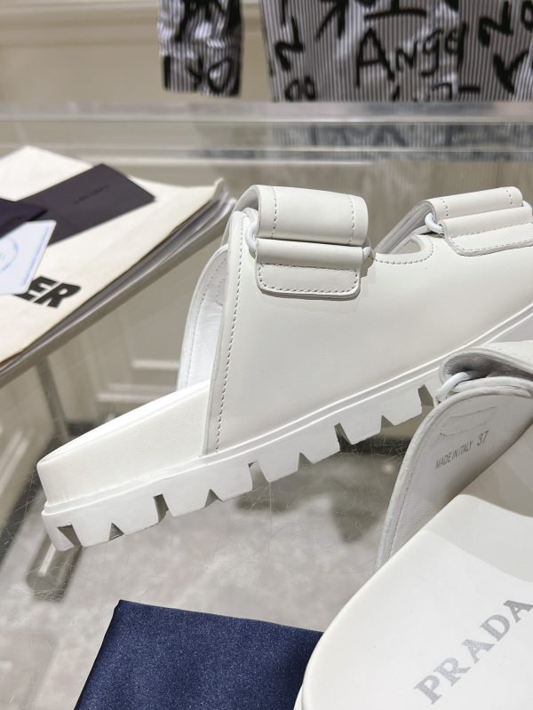 Prada Spring/Summer 2024 New Sandals Double-breasted/Velcro slippers for couples B - Image 8